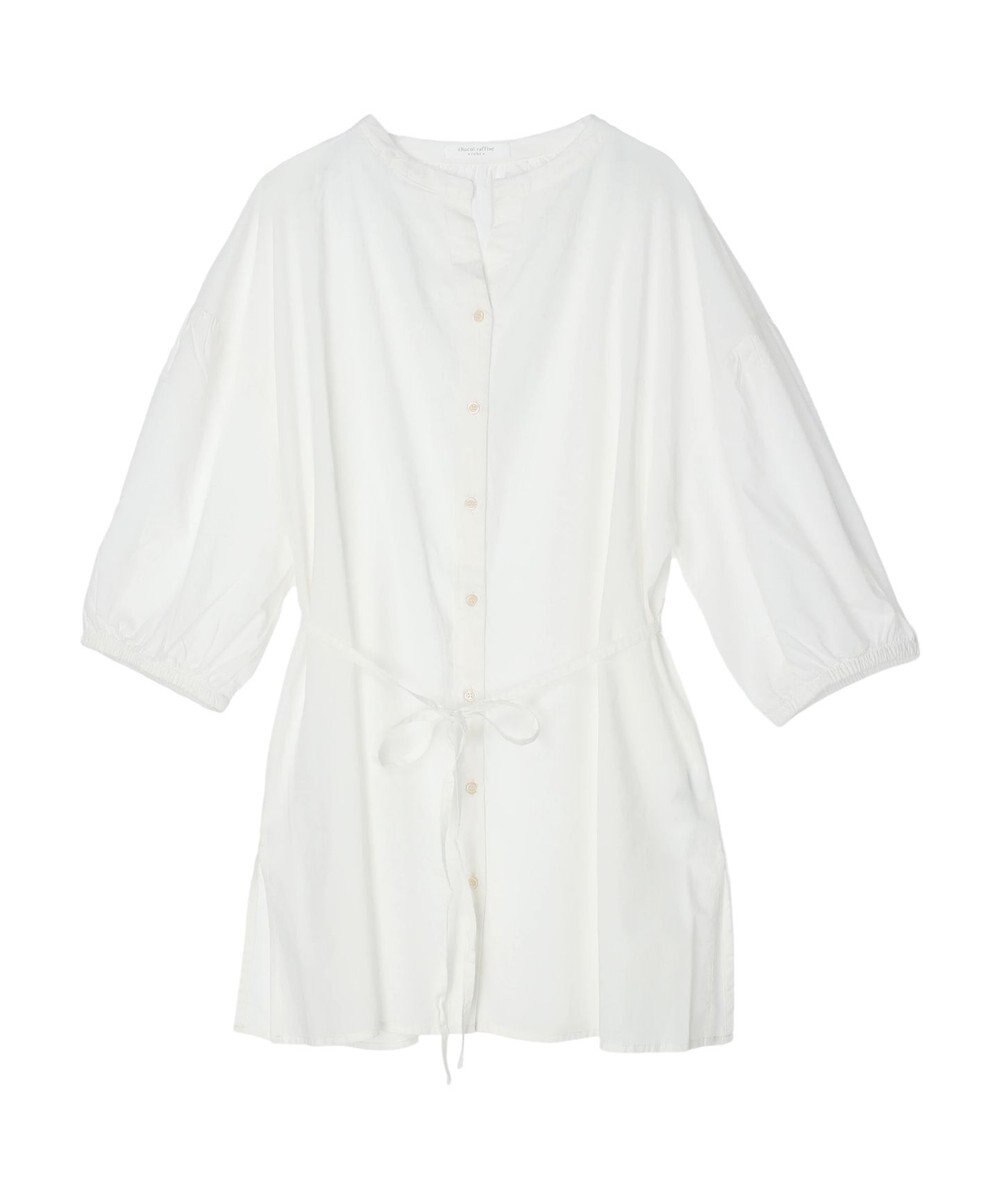 Green Parks スキッパーボリュームブラウスチュニック 