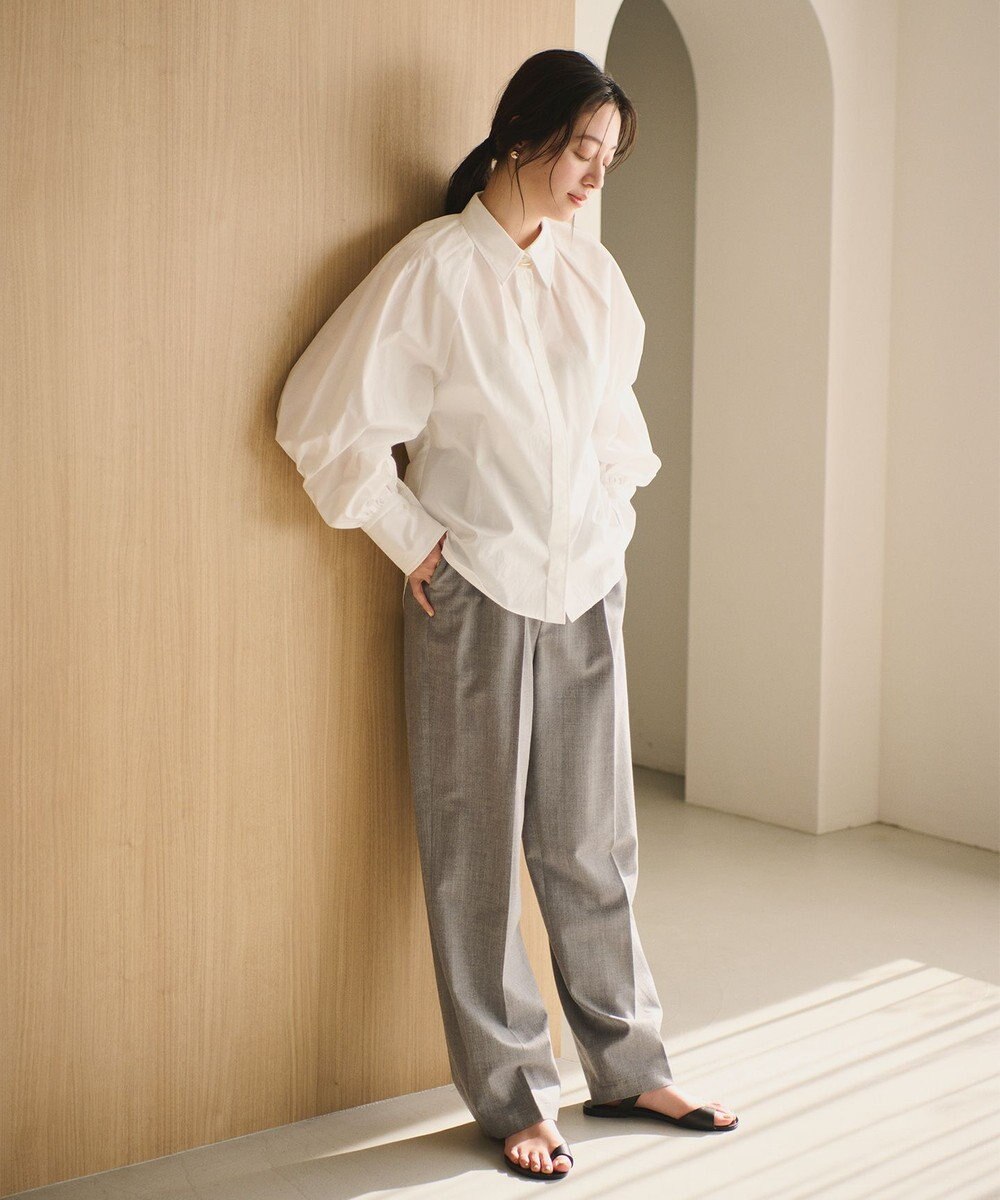 #Newans ボリュームスリーブシャツ 