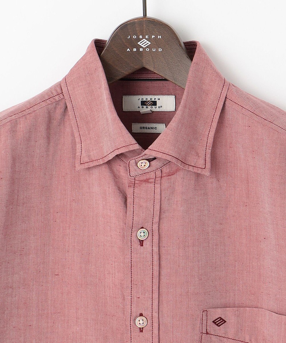 JOSEPH ABBOUD 【オーガニックコットン】リヨセルリネン シャツ 
