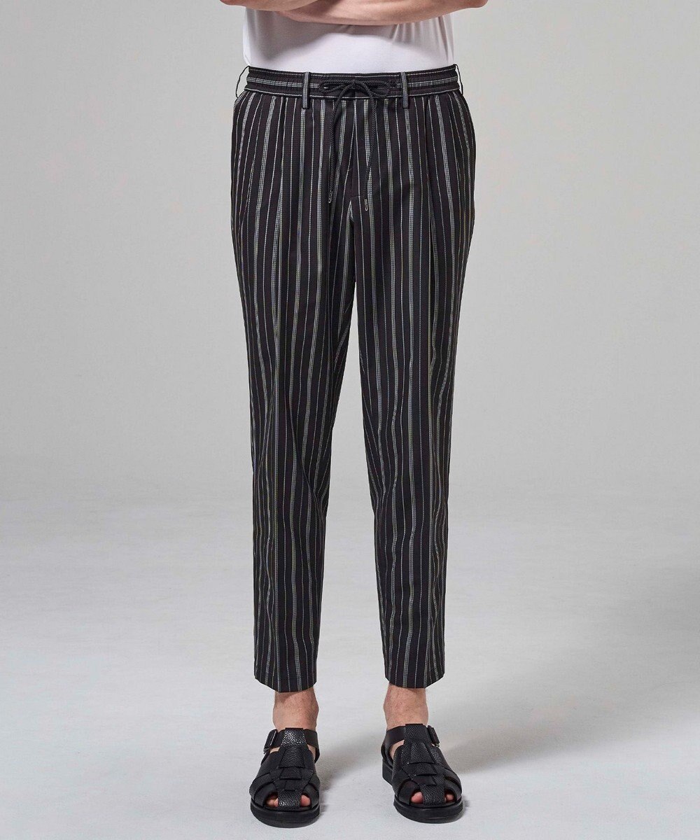 JOSEPH HOMME 【新素材】ドットエアーリバーシブル ドロスト付タック入りテーパードパンツ / PEGG TUCK 