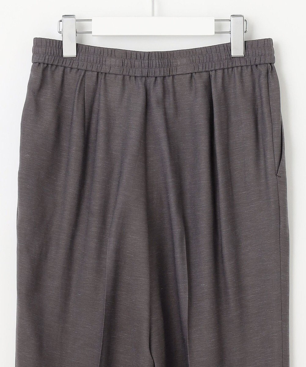 自由区 【XSサイズ～/洗える/セット着用可】キュプラリネンシャンタン イージーテーパードパンツ 