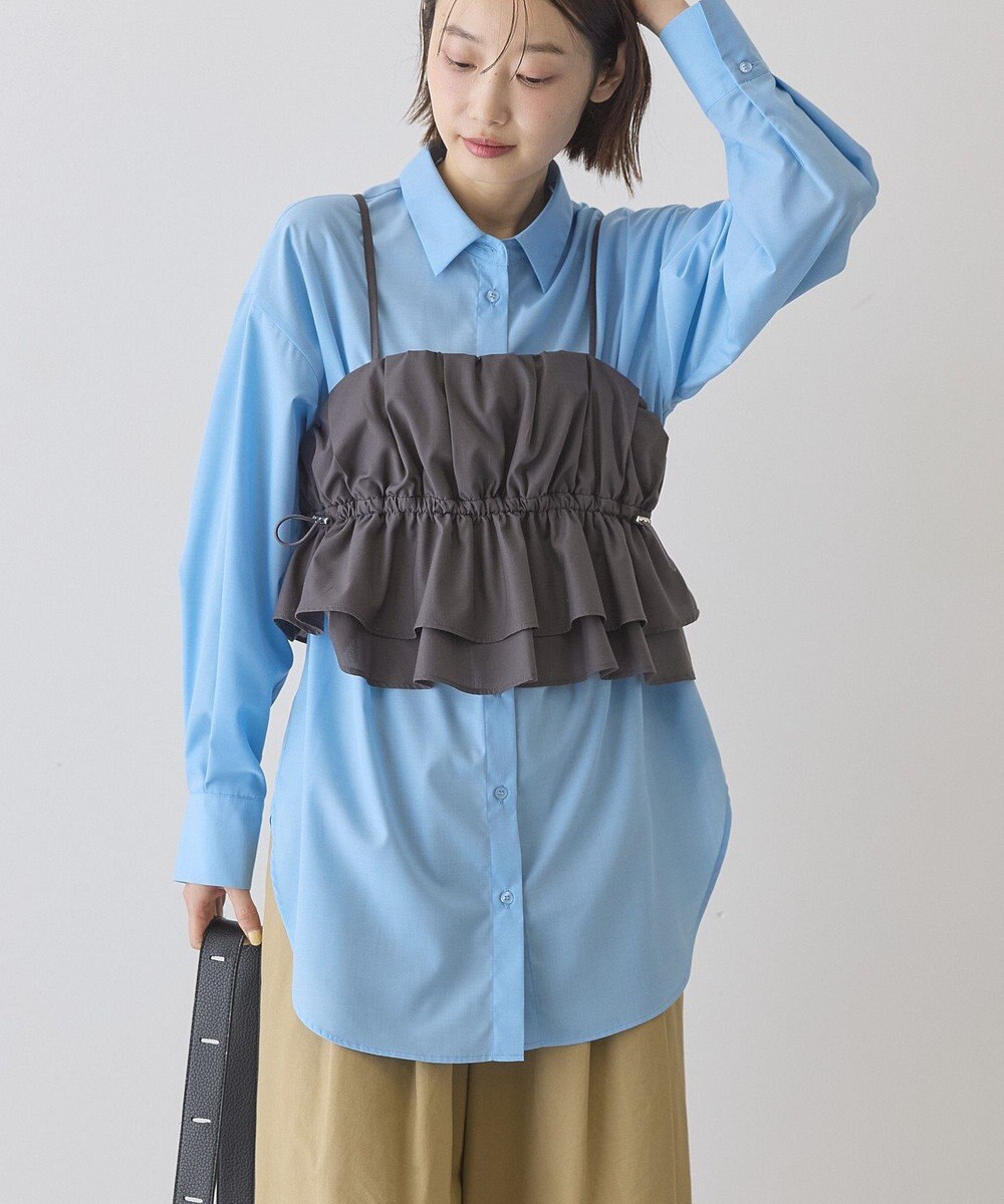 AMERICAN HOLIC 【2点セット・イージーケア】ビスチェ＋シャツ 