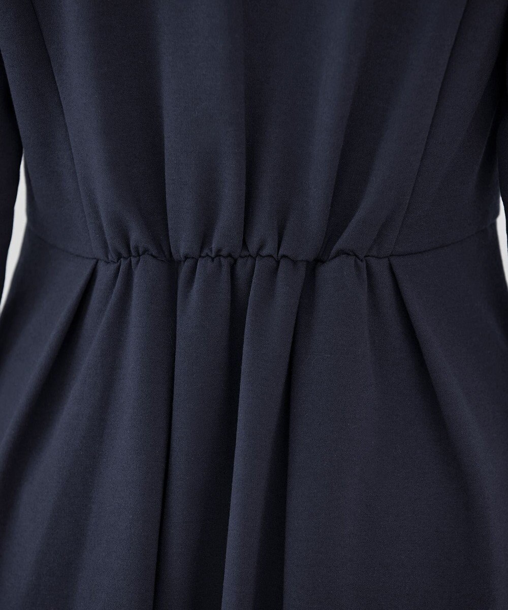 Tiaclasse 【GOLD LABEL・洗える】パールボタン付きポンチワンピース 