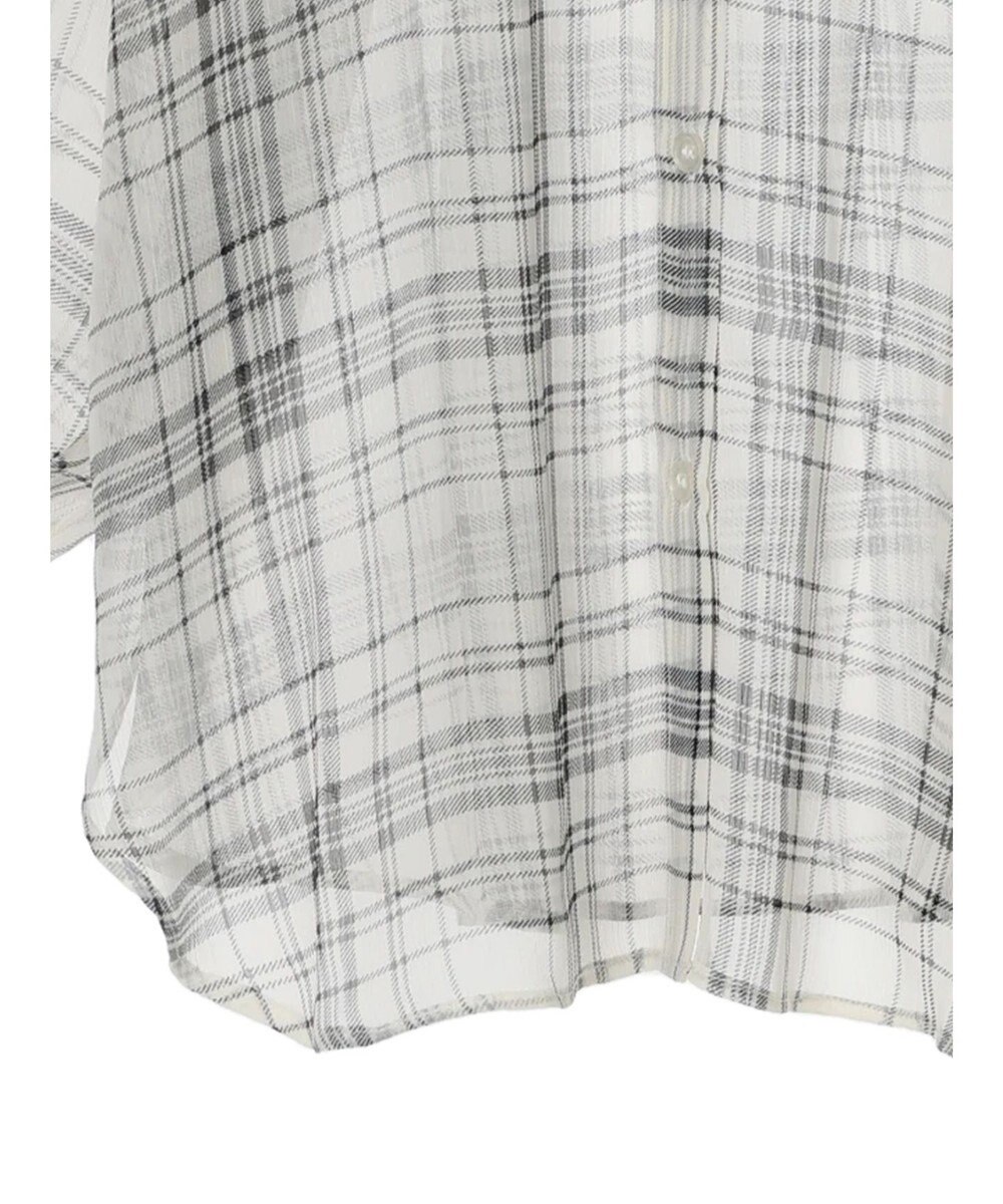 earth music&ecology シアーチェックシャツ 