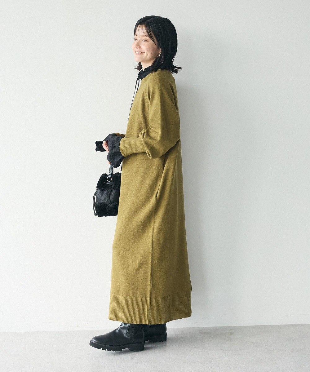 CRAFT STANDARD BOUTIQUE 洗える/とてもちニットワンピース 