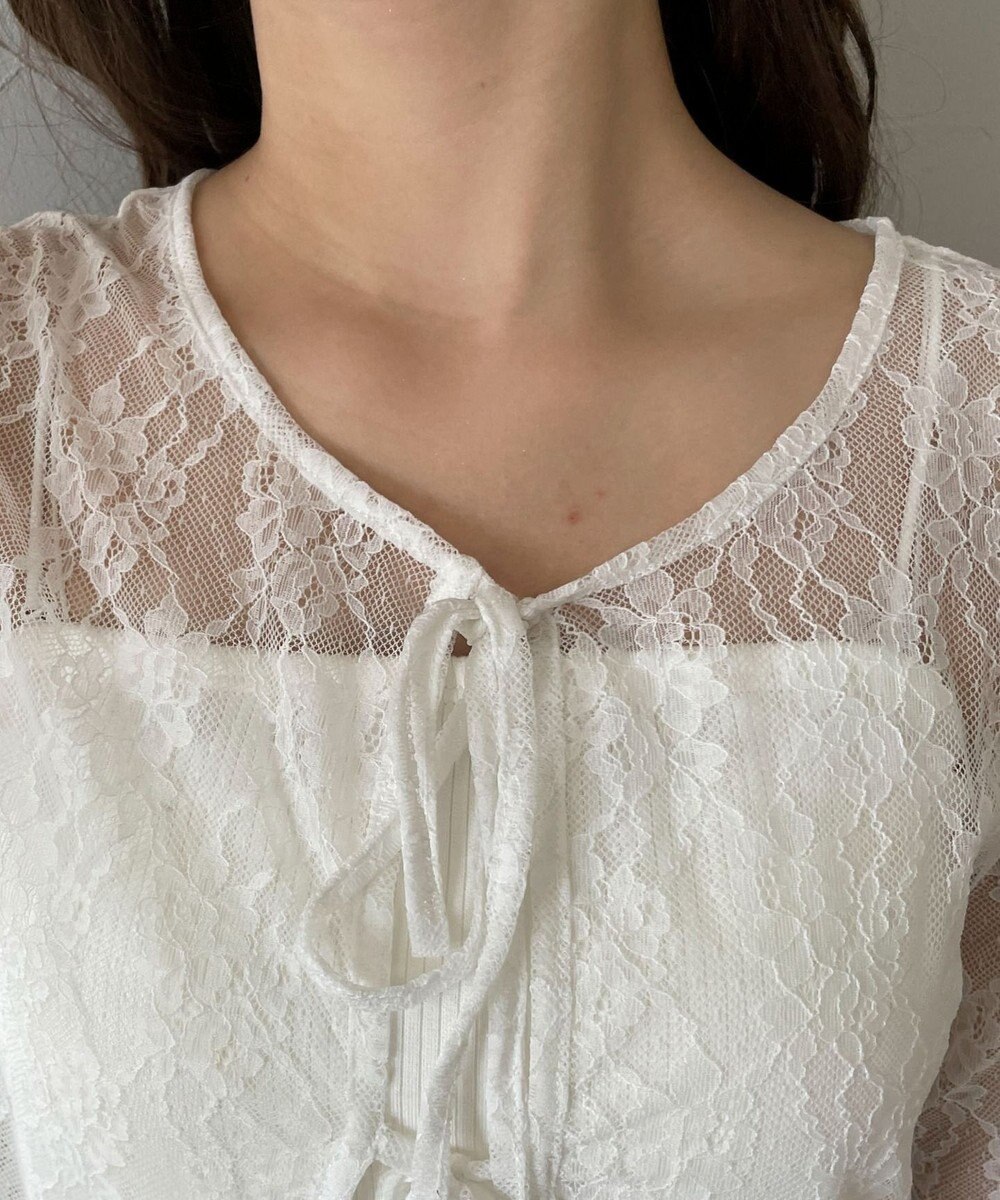 WEGO レースリボンカーディガン 