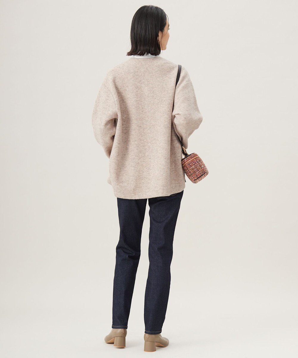 自由区 S 【洗える】ブークレーニット アウター 