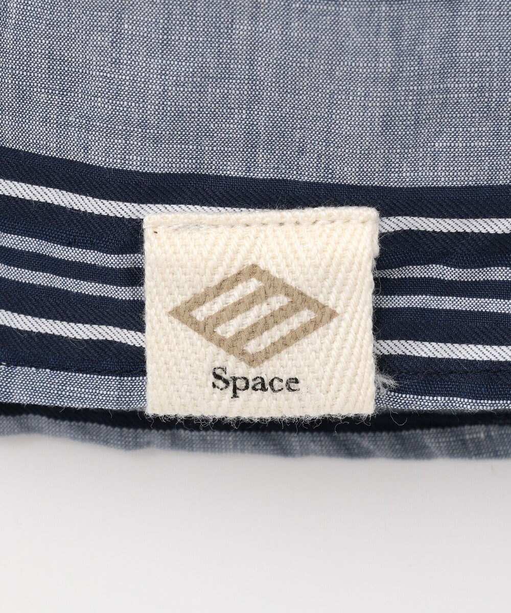 JOSEPH ABBOUD MOUNTAIN 【SPACE／UNISEX】七分袖 ランダムボーダー シャツ 