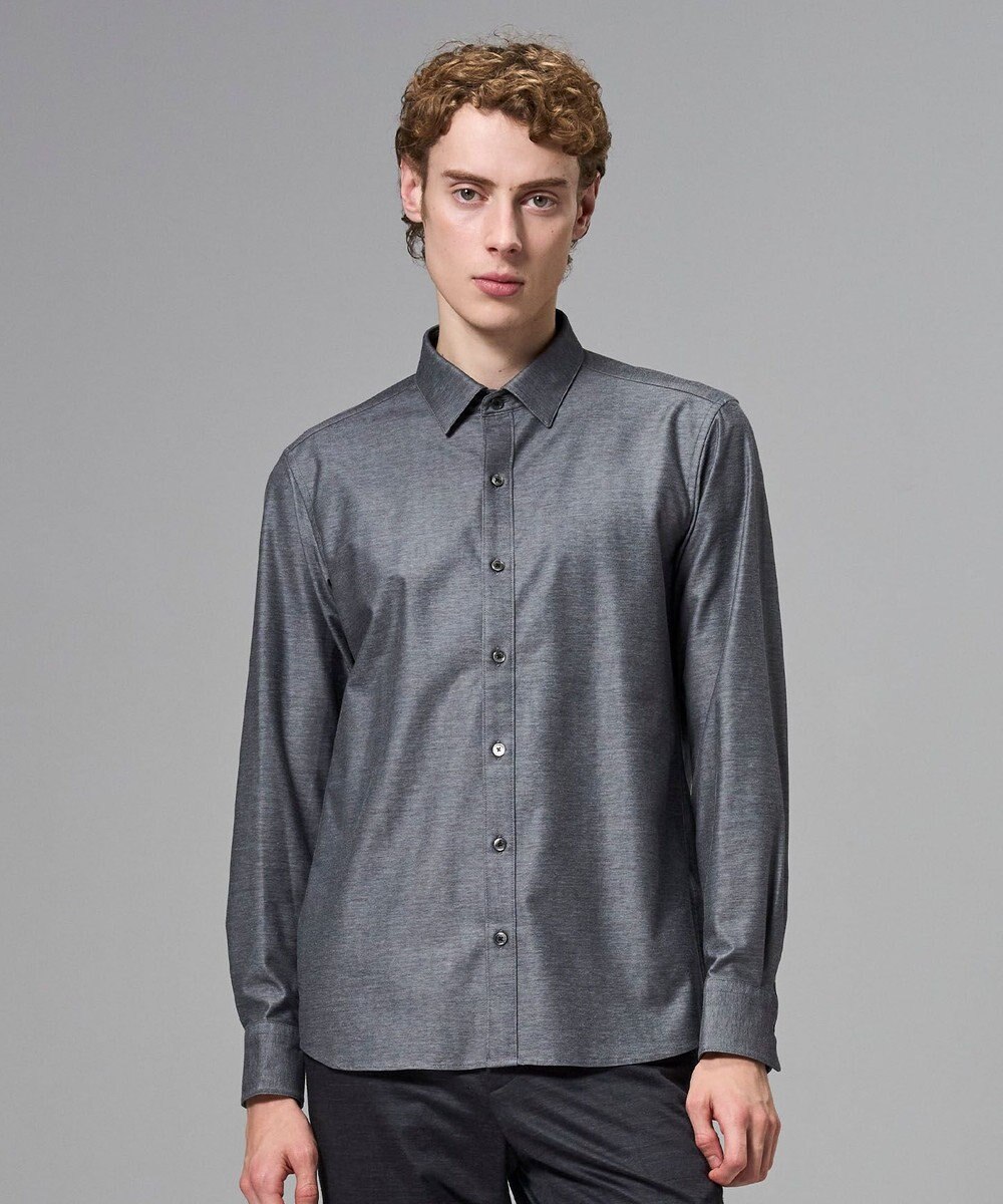 JOSEPH HOMME 新素材【ストレッチ】コンフォートクリアジャージー　長袖レギュラーカラーシャツ 