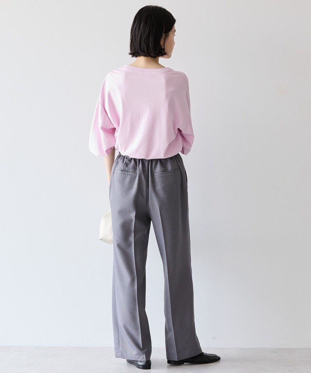 AMERICAN HOLIC 接触冷感7分袖タックスリーブカットプルオーバー 