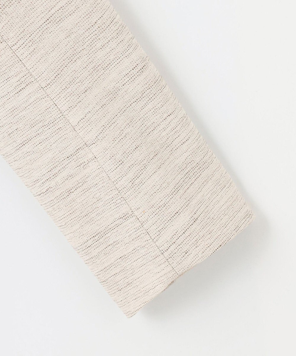 J.PRESS LADIES S ライトツイードストレッチ ノーカラー ジャケット 