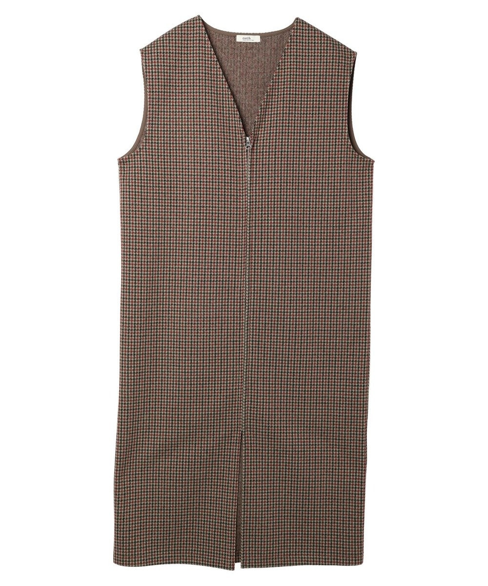 earth music&ecology 圧縮ニットＺＩＰジャンスカ 