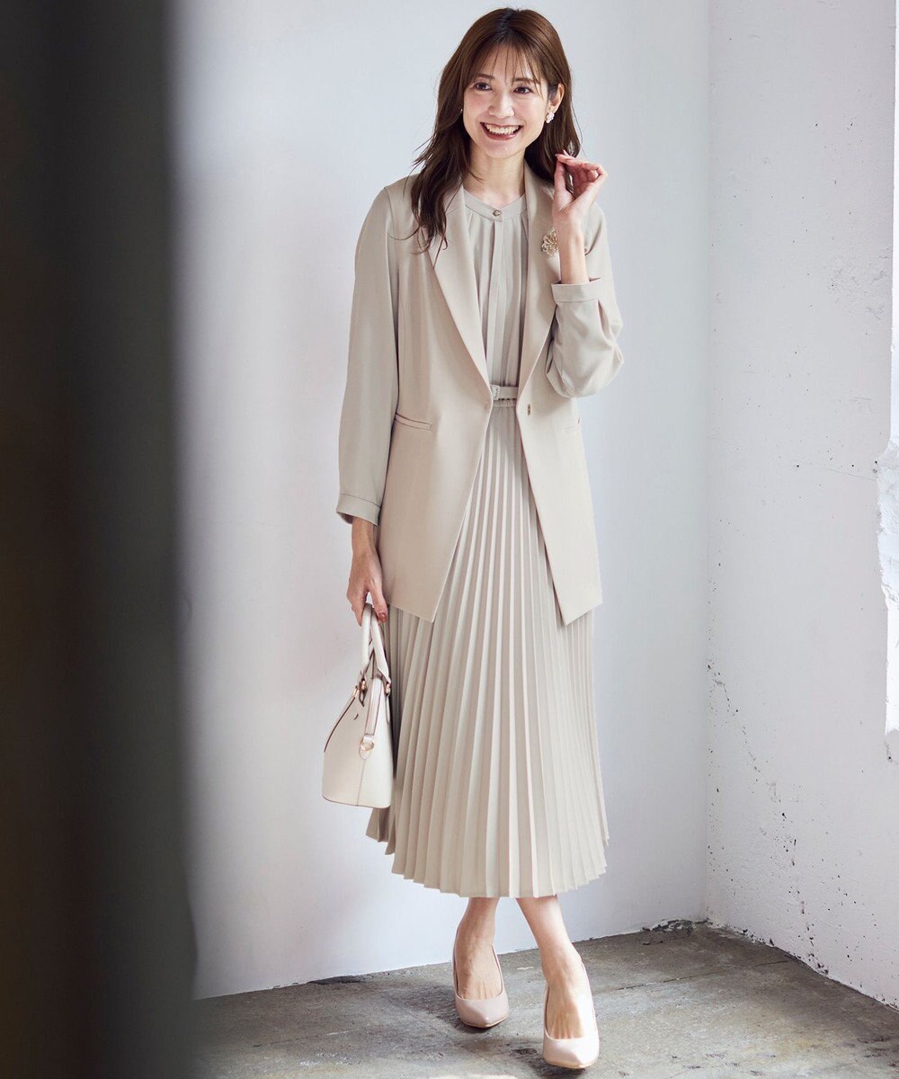 ANY SIS 【洗える】ノーブルプリーツ ワンピース 