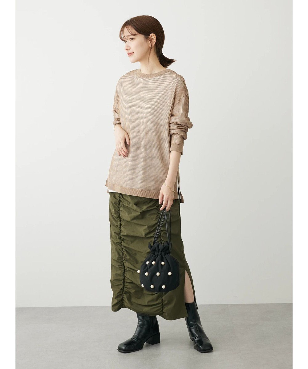 Green Parks ＳＥＴ２点ロンＴ＋メッシュニットプルオーバー 