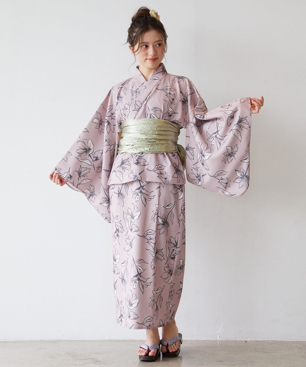 Feroux 【洗える・2WAY】 簡単着付け 浴衣 3点セット 