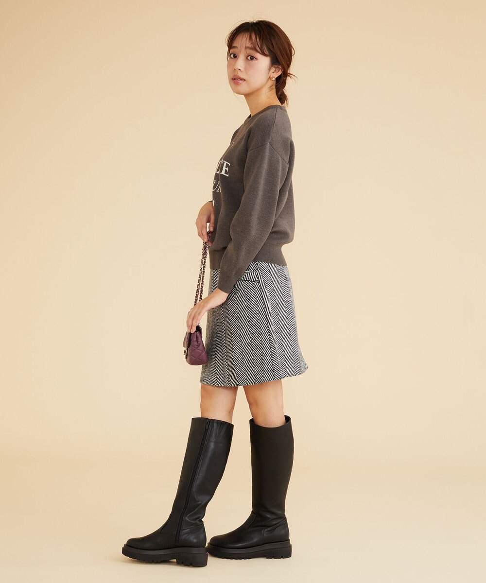 Feroux 【古畑星夏さん着用】レタードニット プルオーバー 