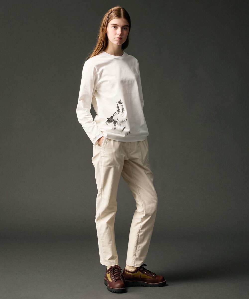 JOSEPH ABBOUD MOUNTAIN 【JAPANファブリック/ストレッチ】ストレッチライトモールスキンベイカー パンツ 