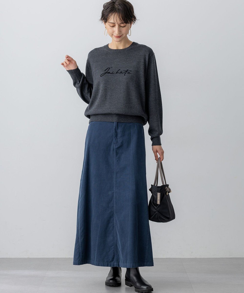 23区 【Oggi11月号掲載/洗える】コットン コーデュロイ スカート 