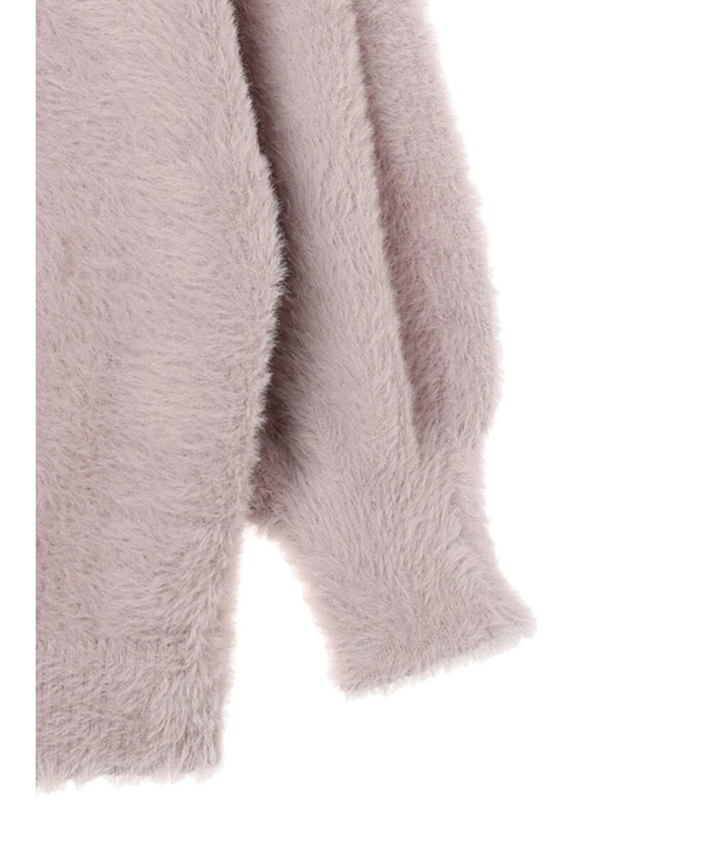 earth music&ecology ロングシャギーＶネックカーディガン 