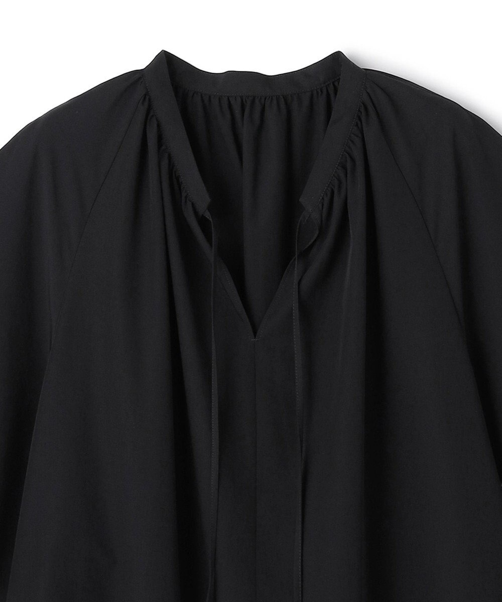 UNFILO L レースヘム ギャザーブラウス 