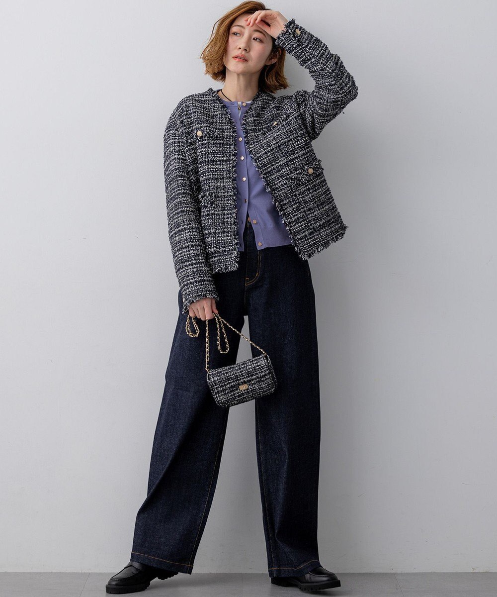 23区 【先行予約】GIOLICAツイード ジャケット 