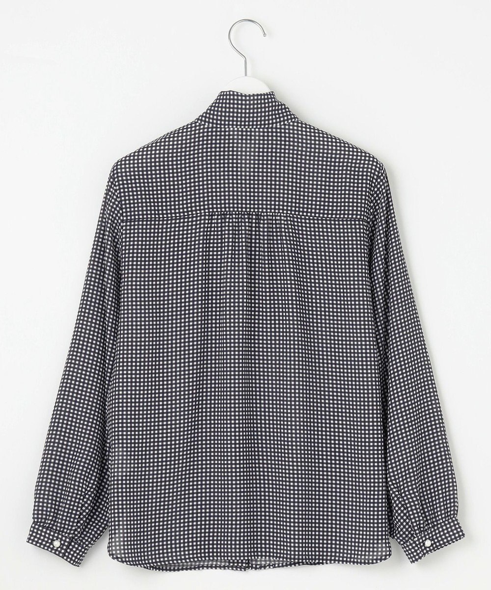 J.PRESS LADIES 【洗える】ギンガムチェック ボウタイ ブラウス 
