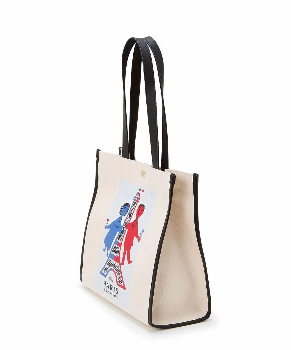 TOPKAPI 【Breath TOPKAPI】サヴィニャック × Breath TOPKAPI アート プリント オーガニックキャンバス トート バッグ 