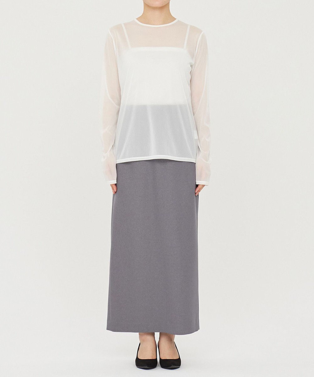 uncrave トリコットシフォン クルーネック カットソー（uncrave STANDARD） 