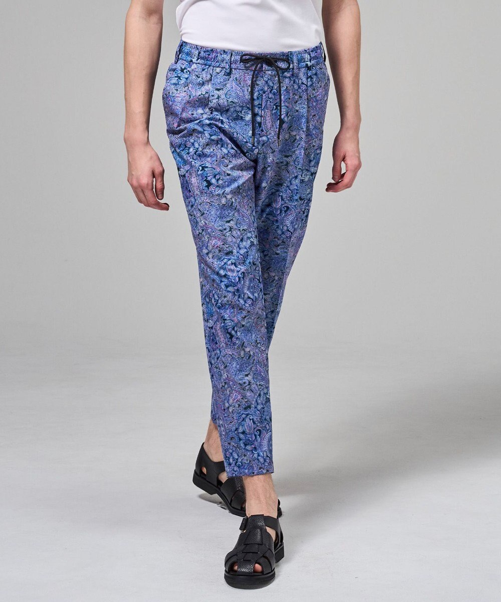 JOSEPH HOMME 【新素材】ドットエアーリバーシブル ドロスト付タック入りテーパードパンツ / PEGG TUCK 