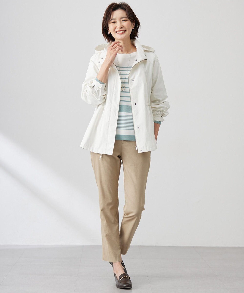 J.PRESS LADIES 【撥水・洗える】Artirosa テントライン ショート丈 コート 