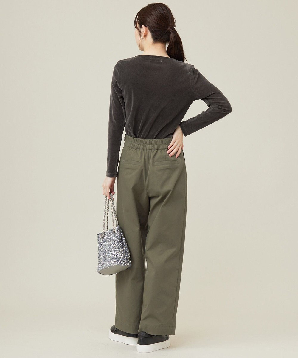 ANY SIS S 【洗える】チュールベロア プルオーバー 