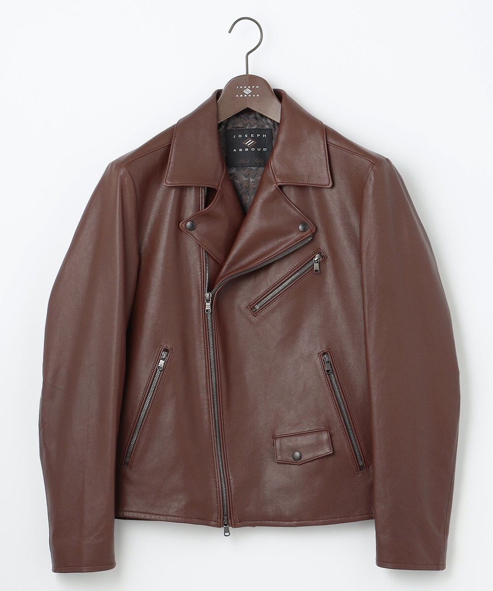JOSEPH ABBOUD 【長く育てたいサスティナブルなレザー】ラムレザー ブルゾン 