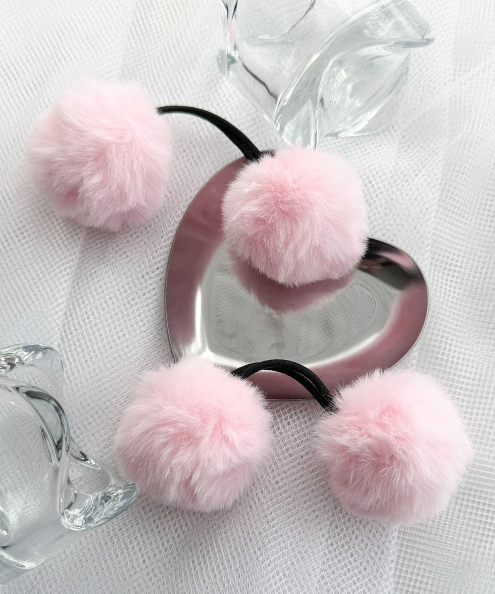 WEGO L2Pダブルポンポンヘアゴム 