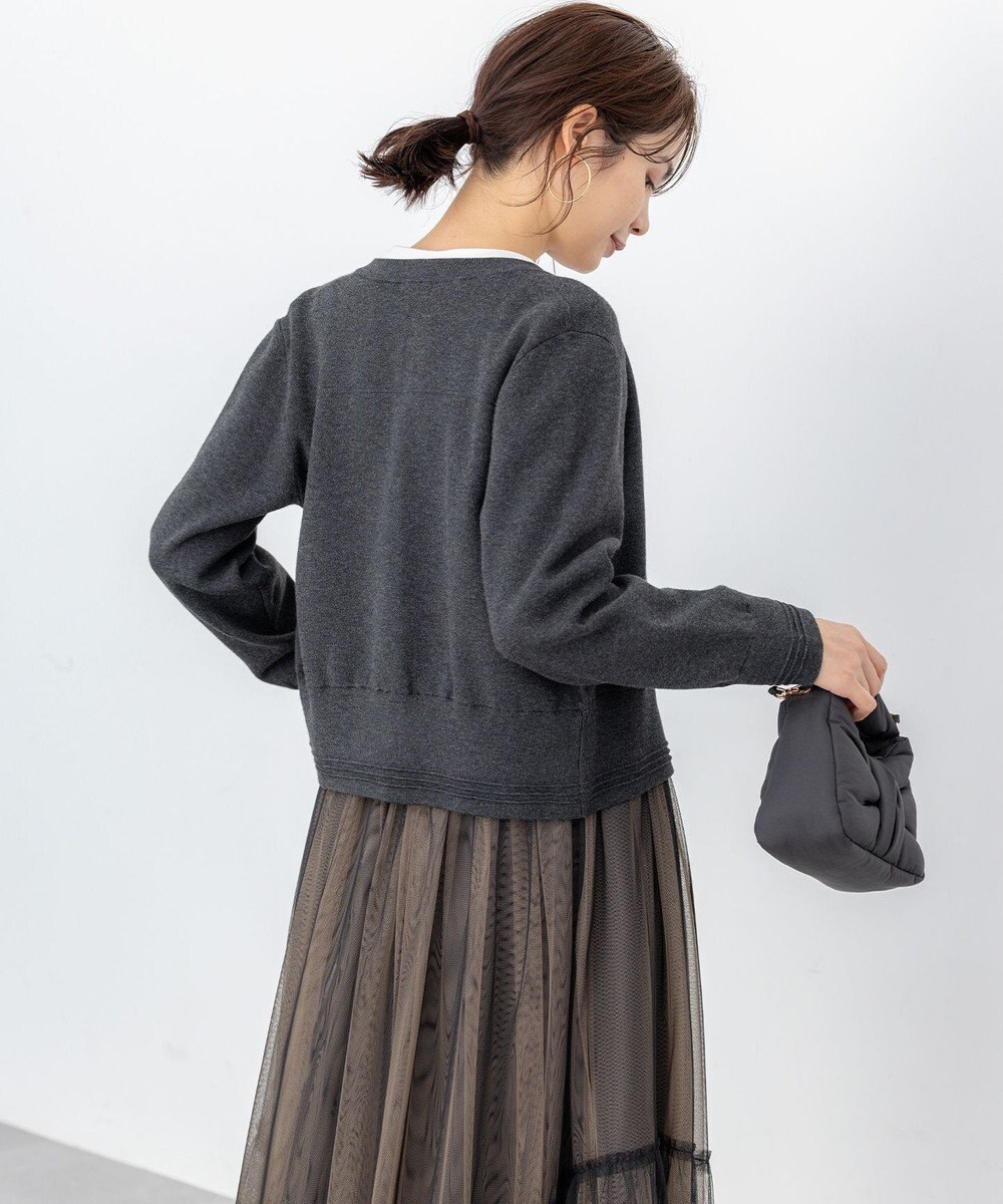 組曲 S 【加藤ローサさん着用】スムースストレッチジャケット カーディガン 