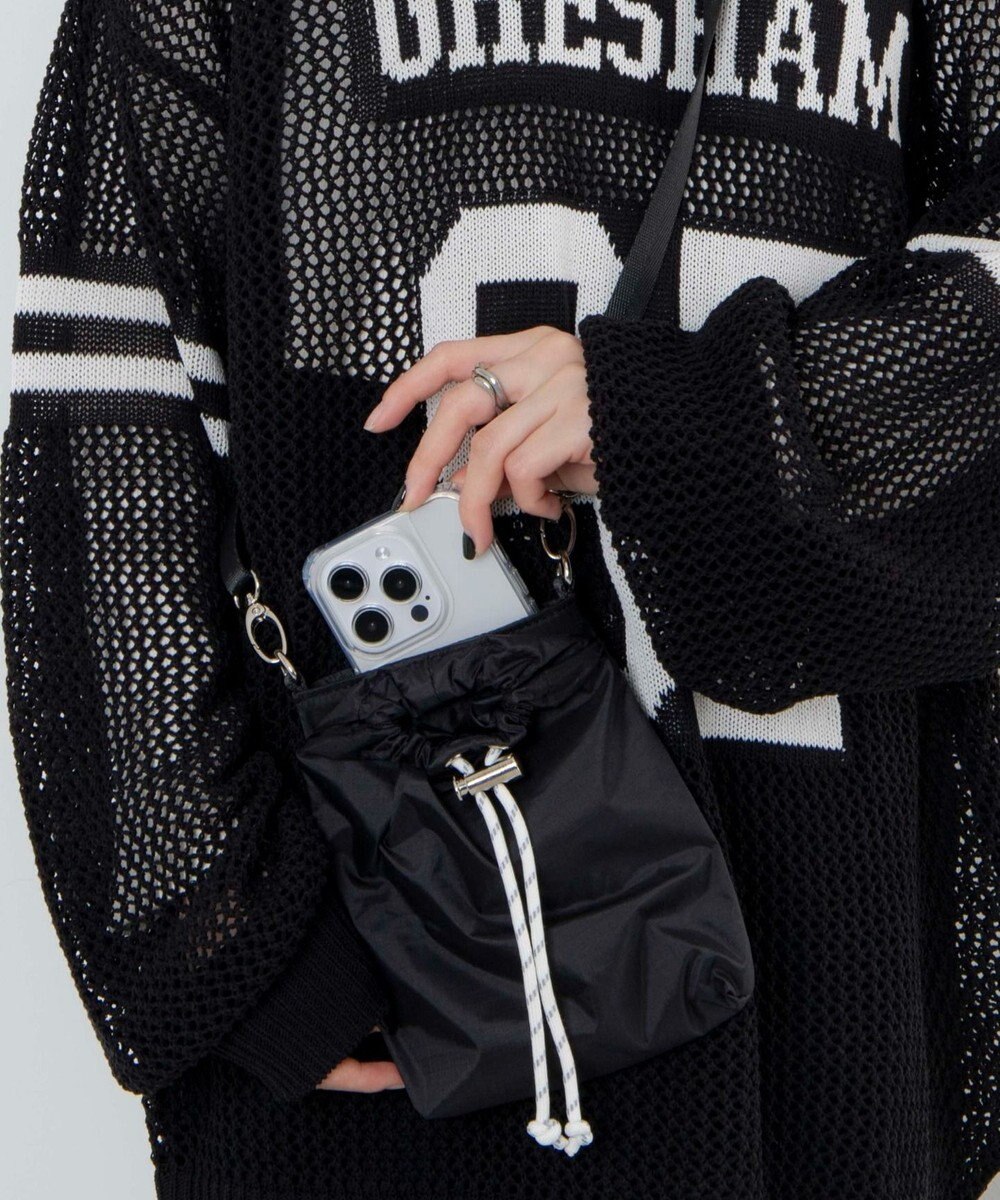 WEGO ナイロンスマホショルダーポーチ 