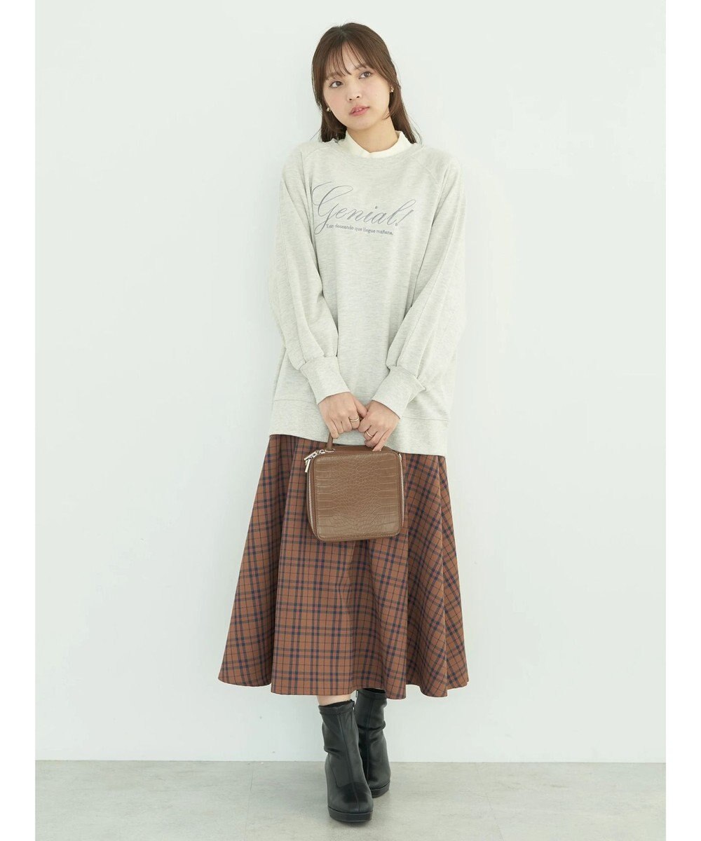 earth music&ecology 裏毛ロゴチュニック 