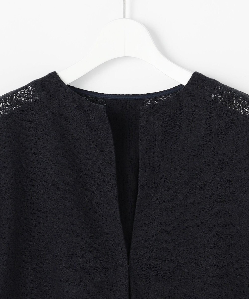 自由区 テクスチャージャージーレーシー カーディガン 