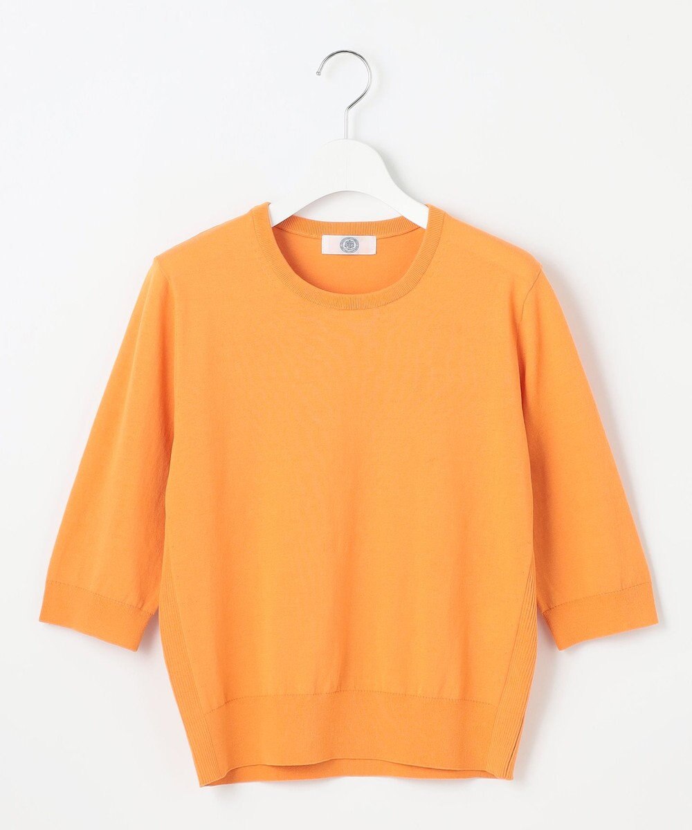 J.PRESS LADIES 【洗える】BASIC HT COTTON クールネック プルオーバー 