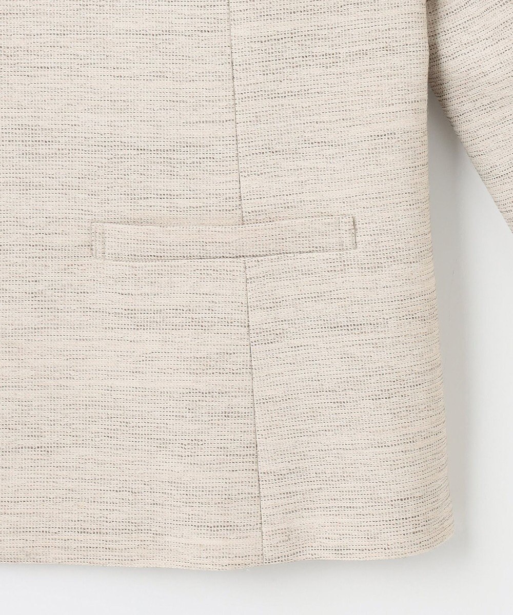 J.PRESS LADIES S ライトツイードストレッチ ノーカラー ジャケット 