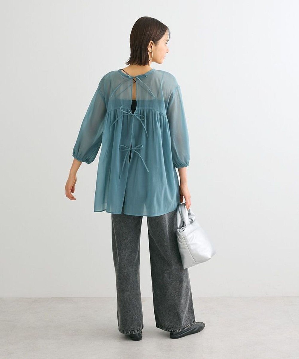 Green Parks ２ＷＡＹ　シアーギャザーチュニック 