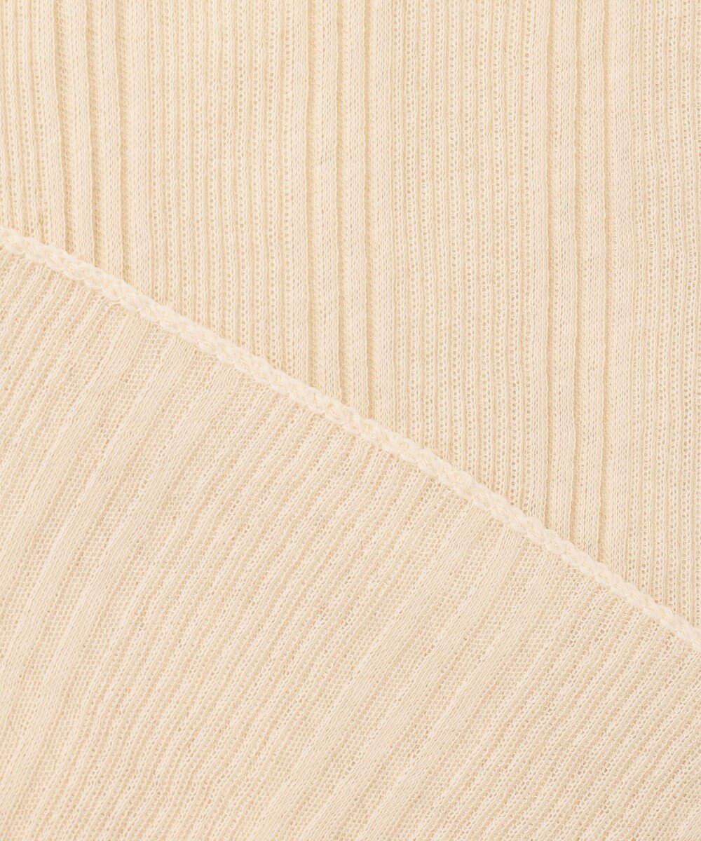 uncrave 【手洗い可】シアー ランダムリブ Uネック カットソー（uncrave STANDARD） 