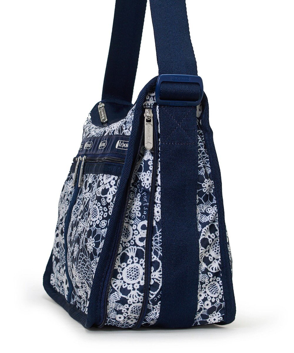 LeSportsac DELUXE EVERYDAY BAG/フローラルレースネイビー 