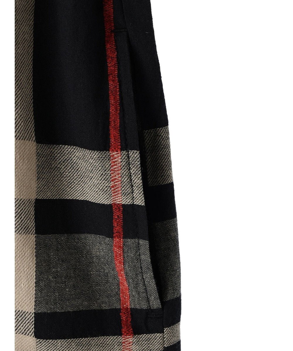 CRAFT STANDARD BOUTIQUE 先染めチェック（大）バンドカラー袖ＲＩＢ　ＯＰ 