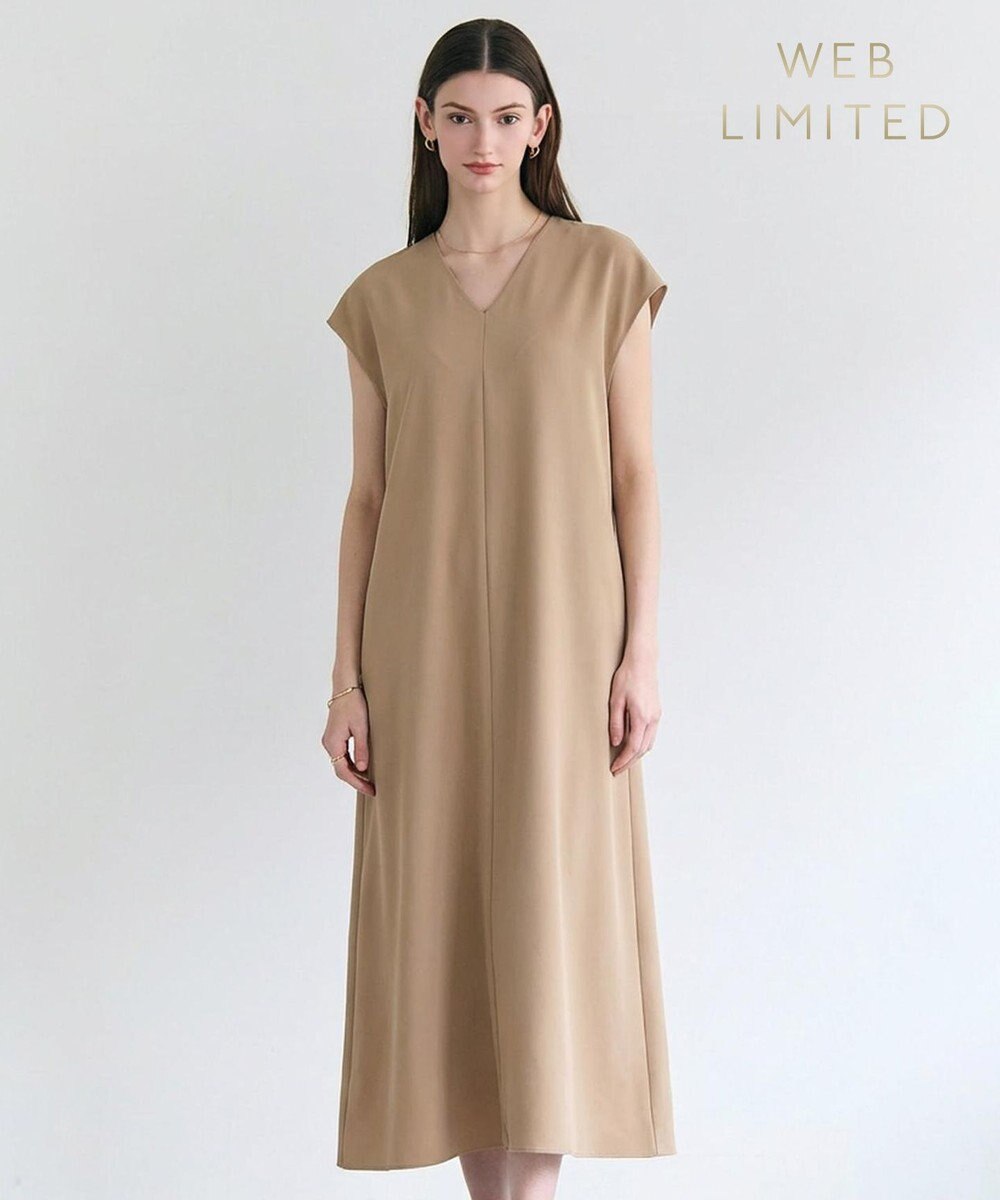 BEIGE， VIRGILE / Vネックリラックスワンピース 