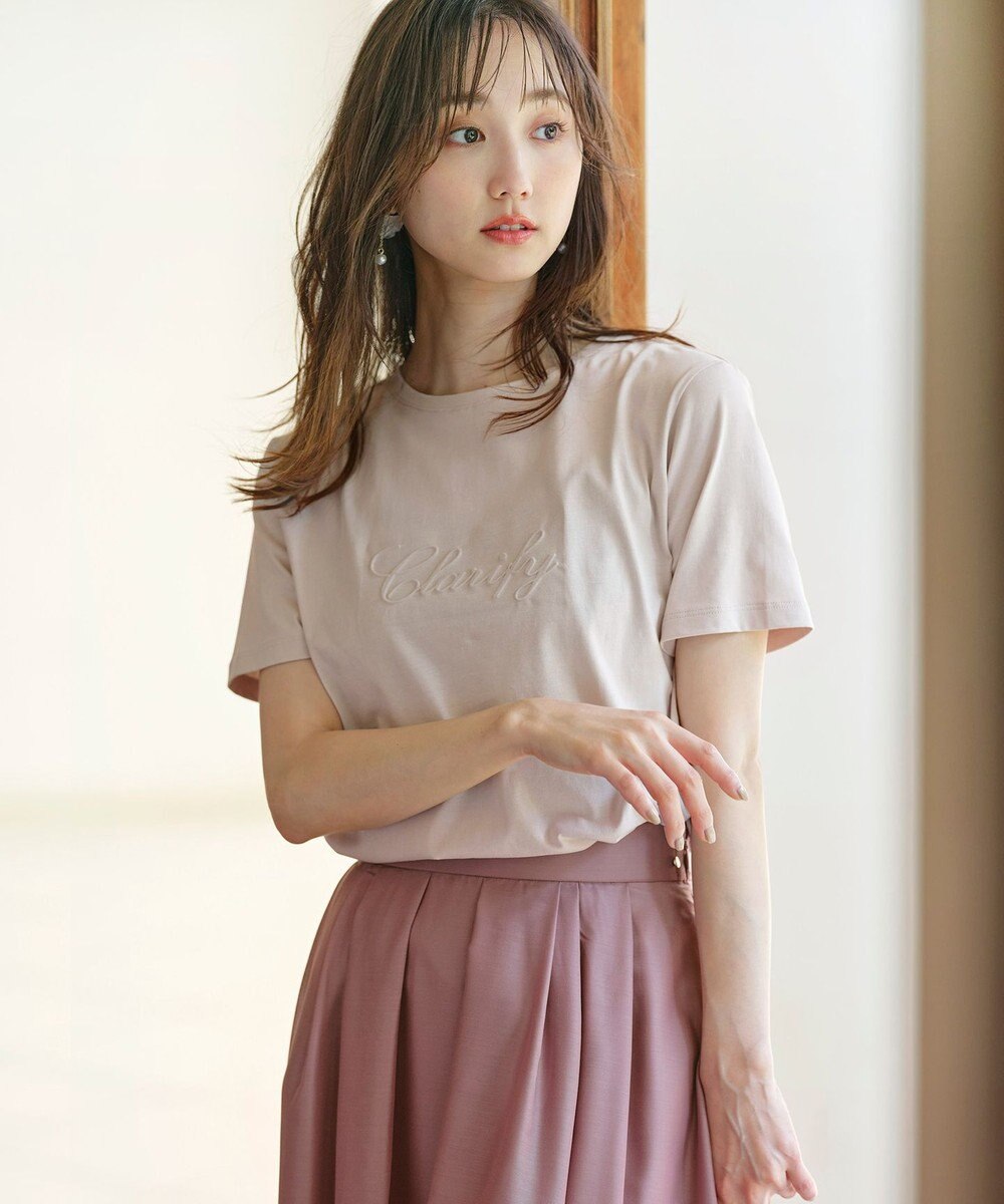 ANY SIS エンボスロゴ Tシャツ 