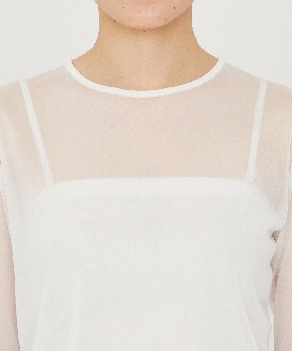 uncrave トリコットシフォン クルーネック カットソー（uncrave STANDARD） 