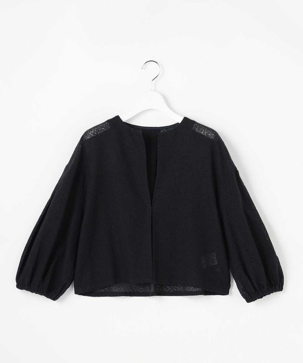 自由区 テクスチャージャージーレーシー カーディガン 