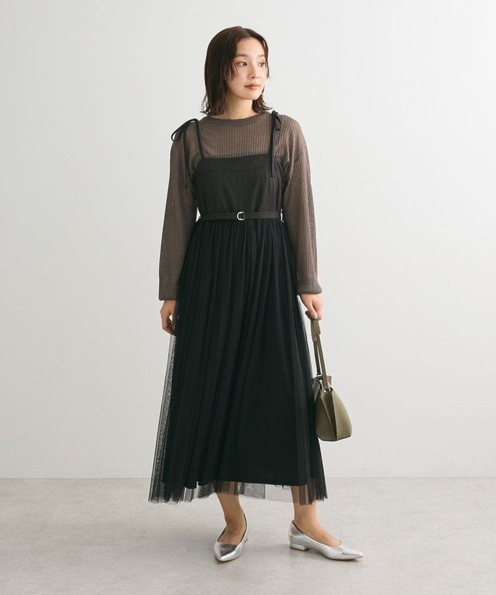 Green Parks ・ＥＬＥＮＣＡＲＥ　ＤＵＥ　チュールドッキングワンピ 