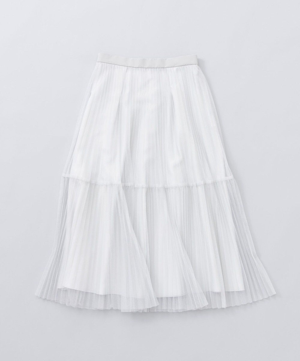 組曲 L ラメチュールプリーツ スカート 