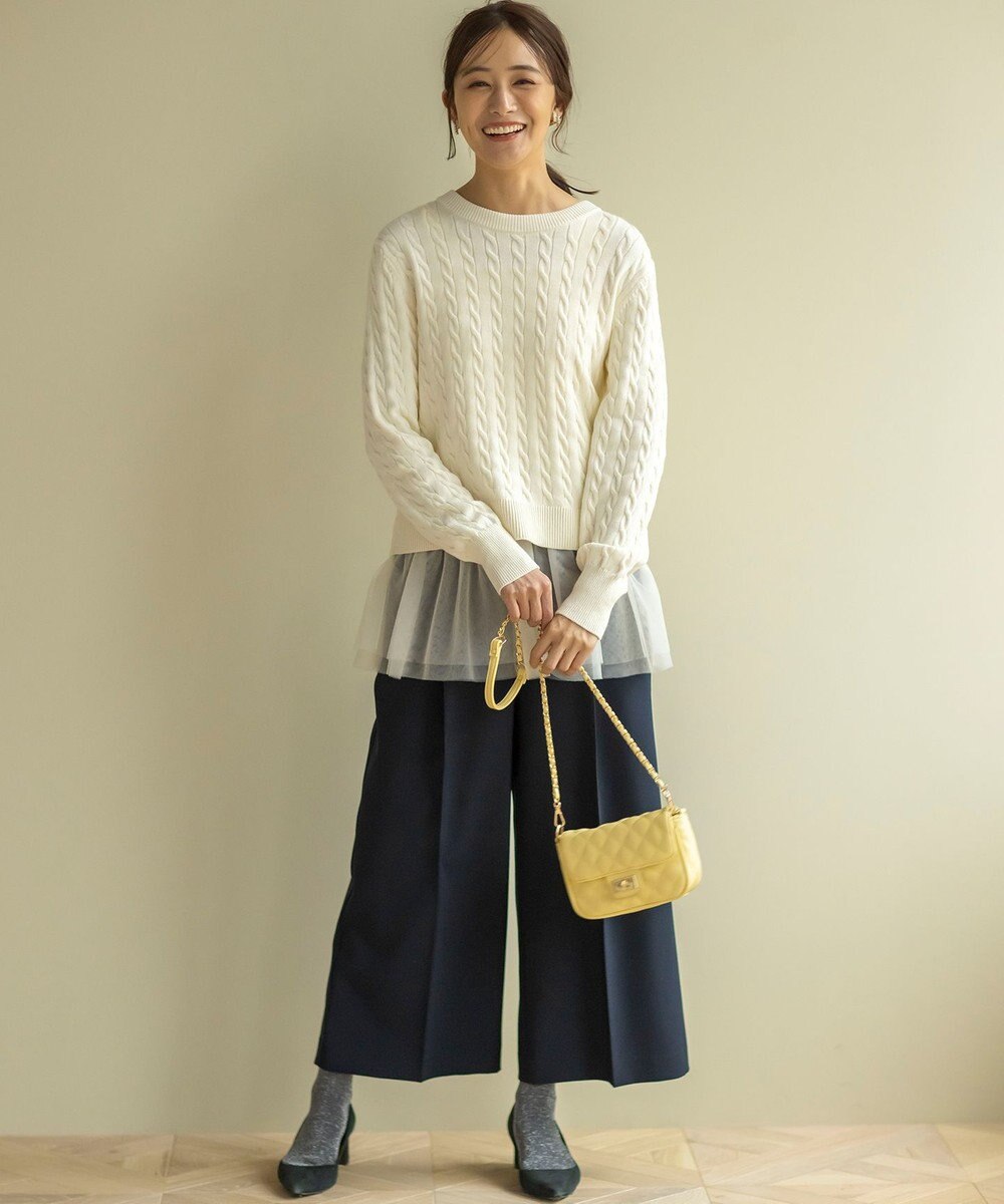 組曲 チュールレイヤードタンク 